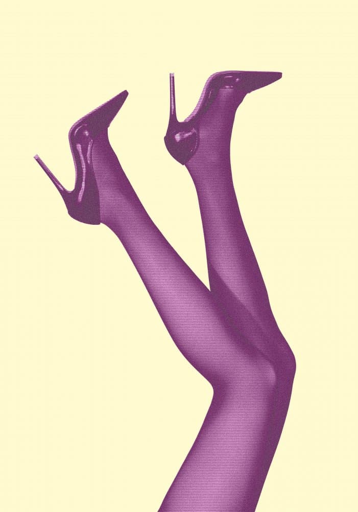 Stylish Purple Legs by Pictufy Studio III — canvas wall art