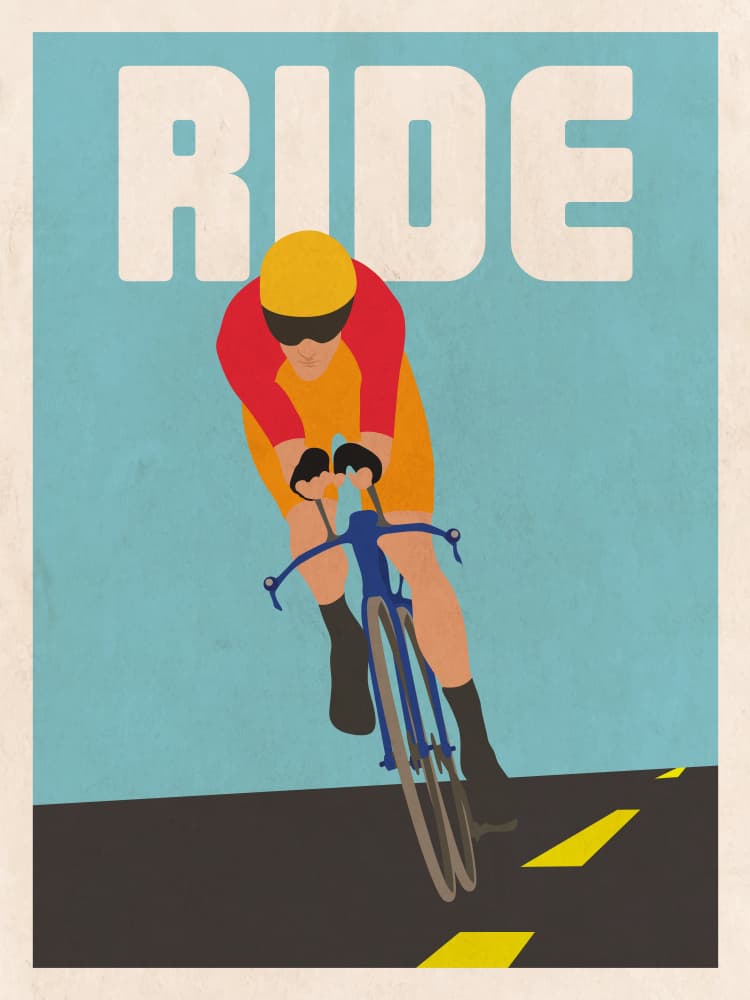 Ride The Road by WallChart Art Studio — canvas wall art
