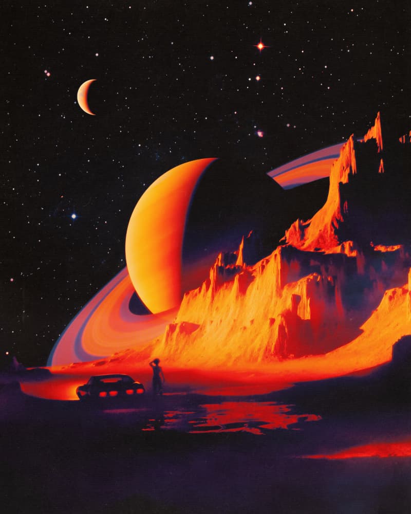 Alien Landscape by Taudalpoi — canvas wall art