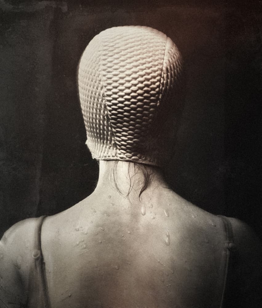 Pensive Swimmer's Back by Holger Droste — canvas wall art