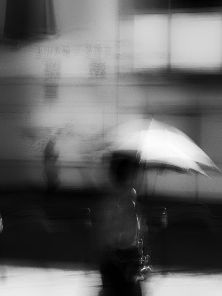 Umbrella In Motion by Kenta Tamura — canvas wall art