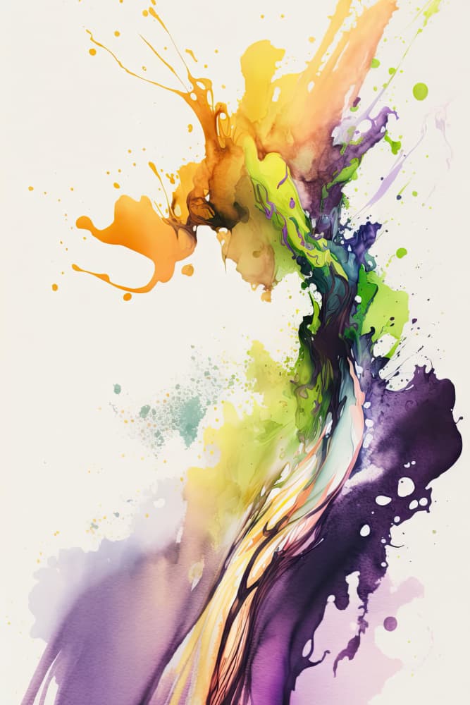 Vibrant Color Splash by Mauro — canvas wall art