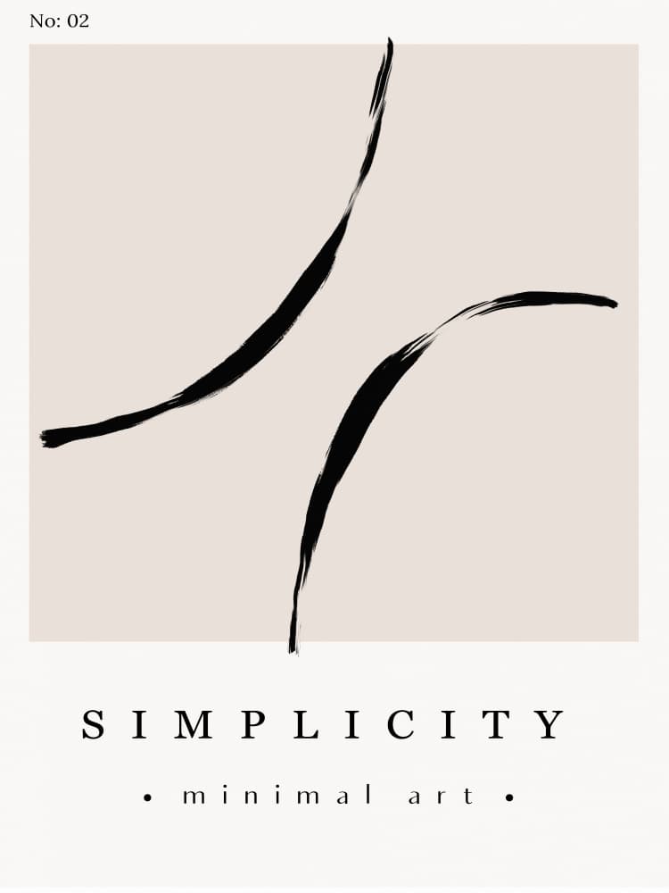 Elegant Strokes by Treechild — canvas wall art