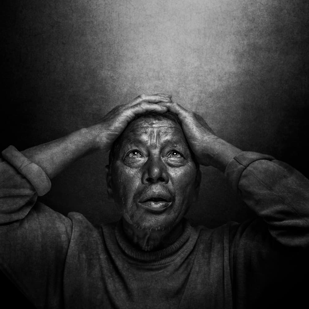 Despair and Reflection by Fadhel Almutaghawi — canvas wall art