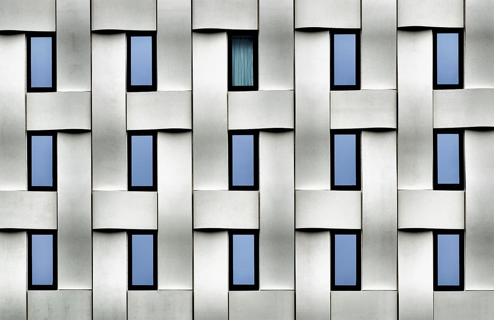 Architectural Window Weave by Jef Van den Houte — canvas wall art