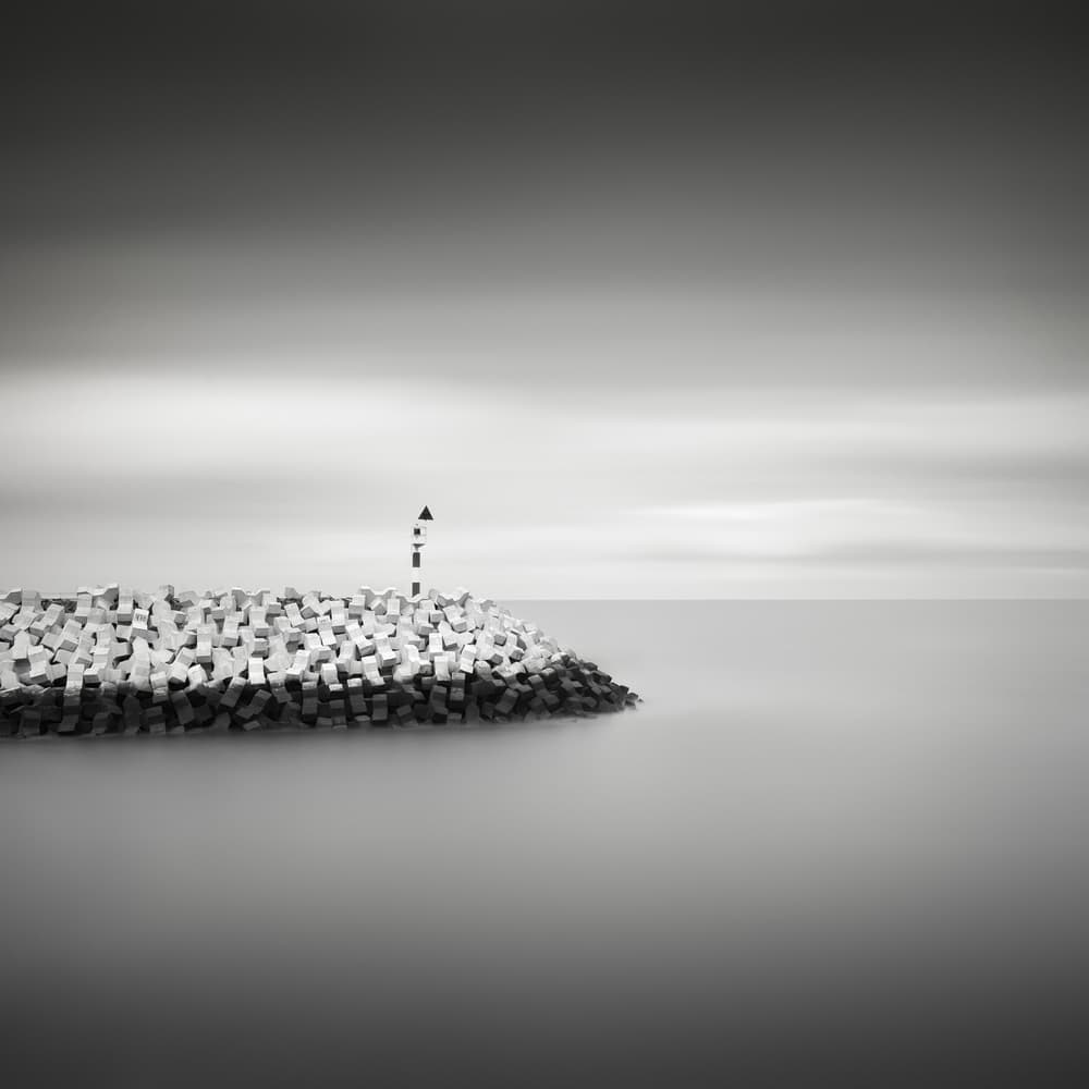 Serene Coastal Marker by Christophe Staelens — canvas wall art