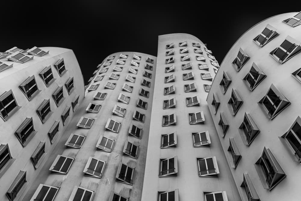 Modern Architectural Curves by Urs Zimmermann — canvas wall art