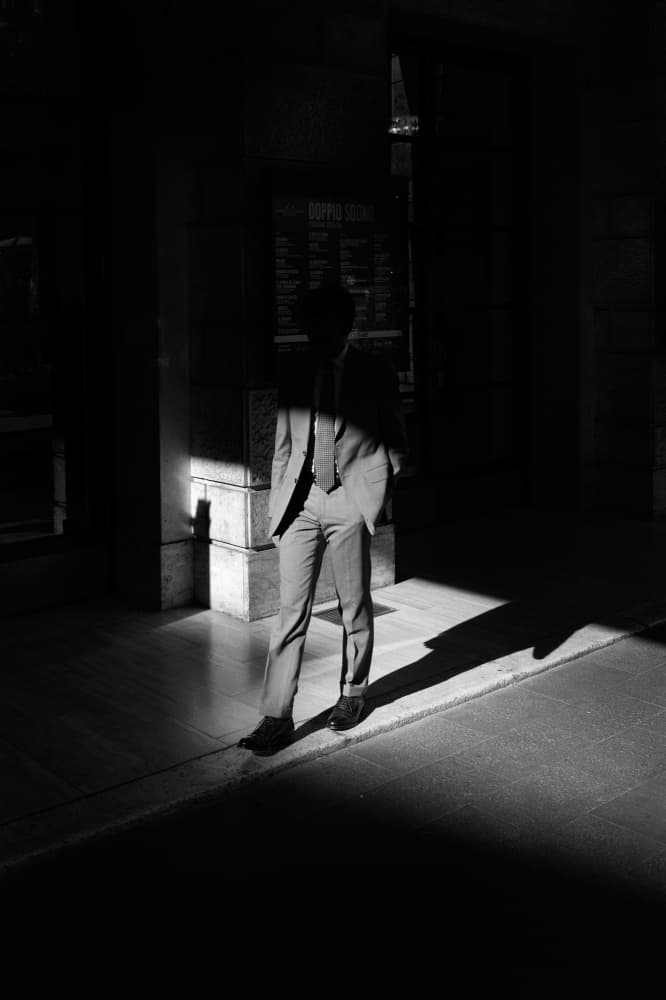 Mysterious Man In Light by Tamas Dragon — canvas wall art