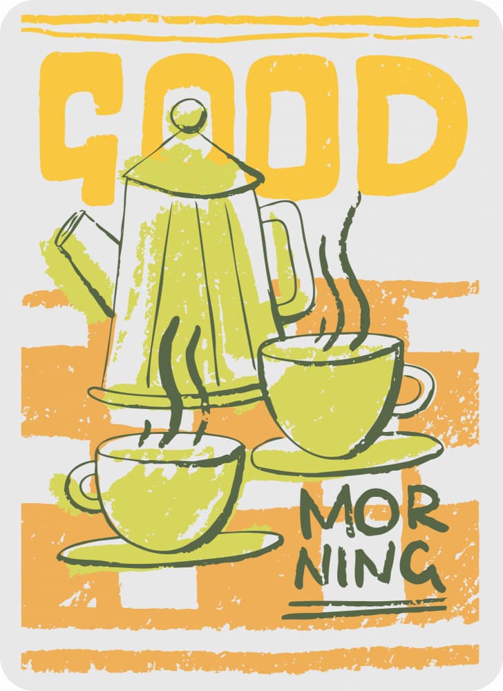 Good Morning Coffee by Marika Barsrsind — canvas wall art