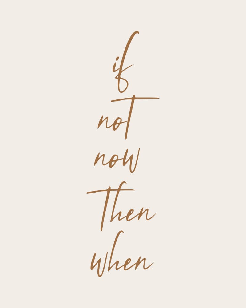 If Not Now Then When by KsanaKalpa — canvas wall art