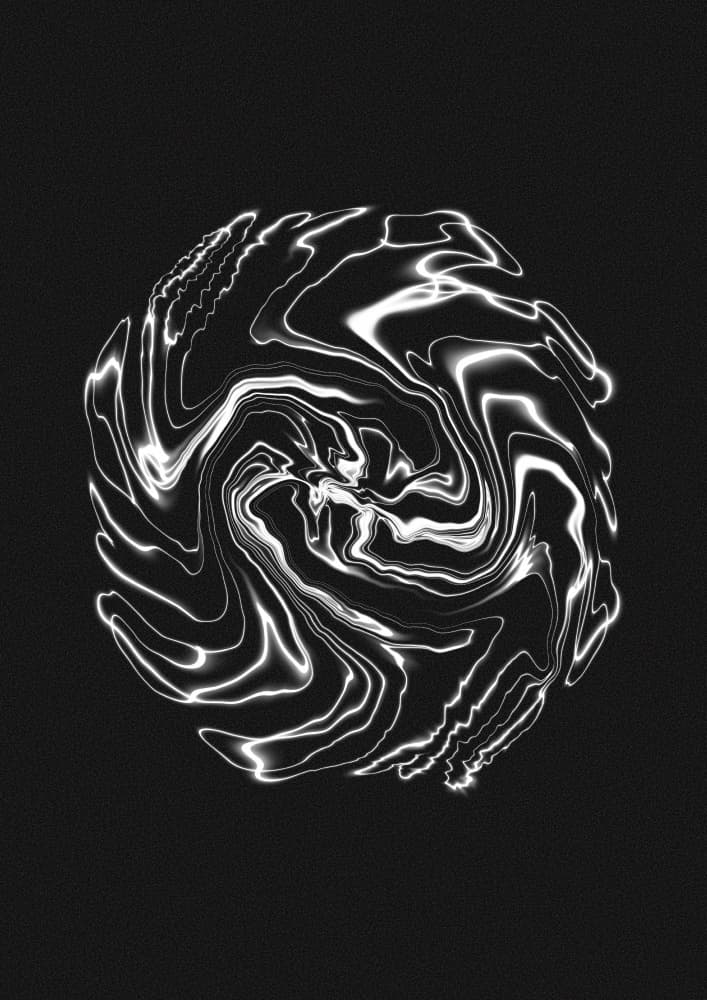 Electric Liquid Swirl by Amy Louise Baker — canvas wall art