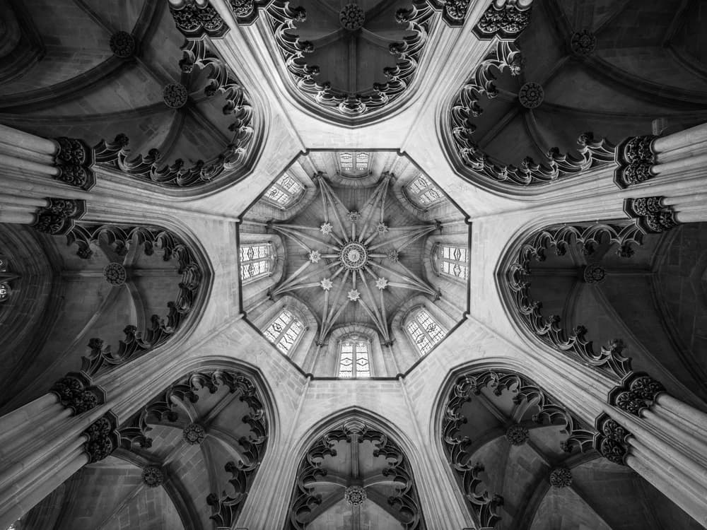 Ornate Gothic Ceiling by Fernando Silveira — canvas wall art