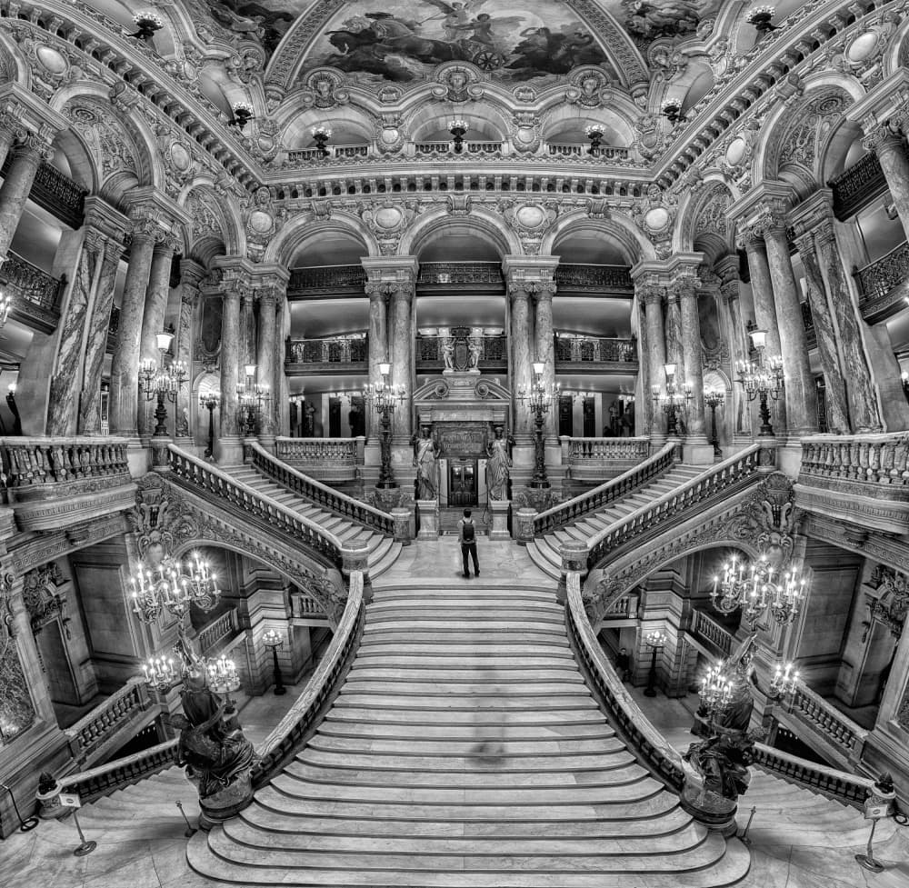 Grand Opera Staircase by Andrea Izzotti — canvas wall art