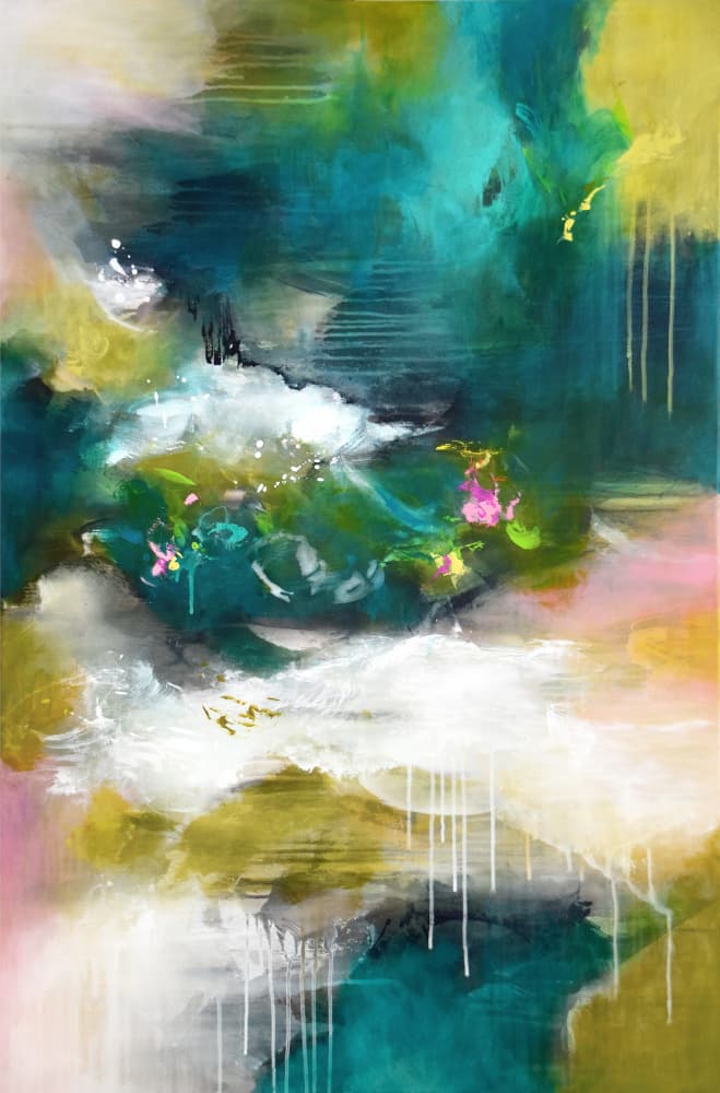 Vibrant Abstract Flow by Kirsten Handelmann — canvas wall art
