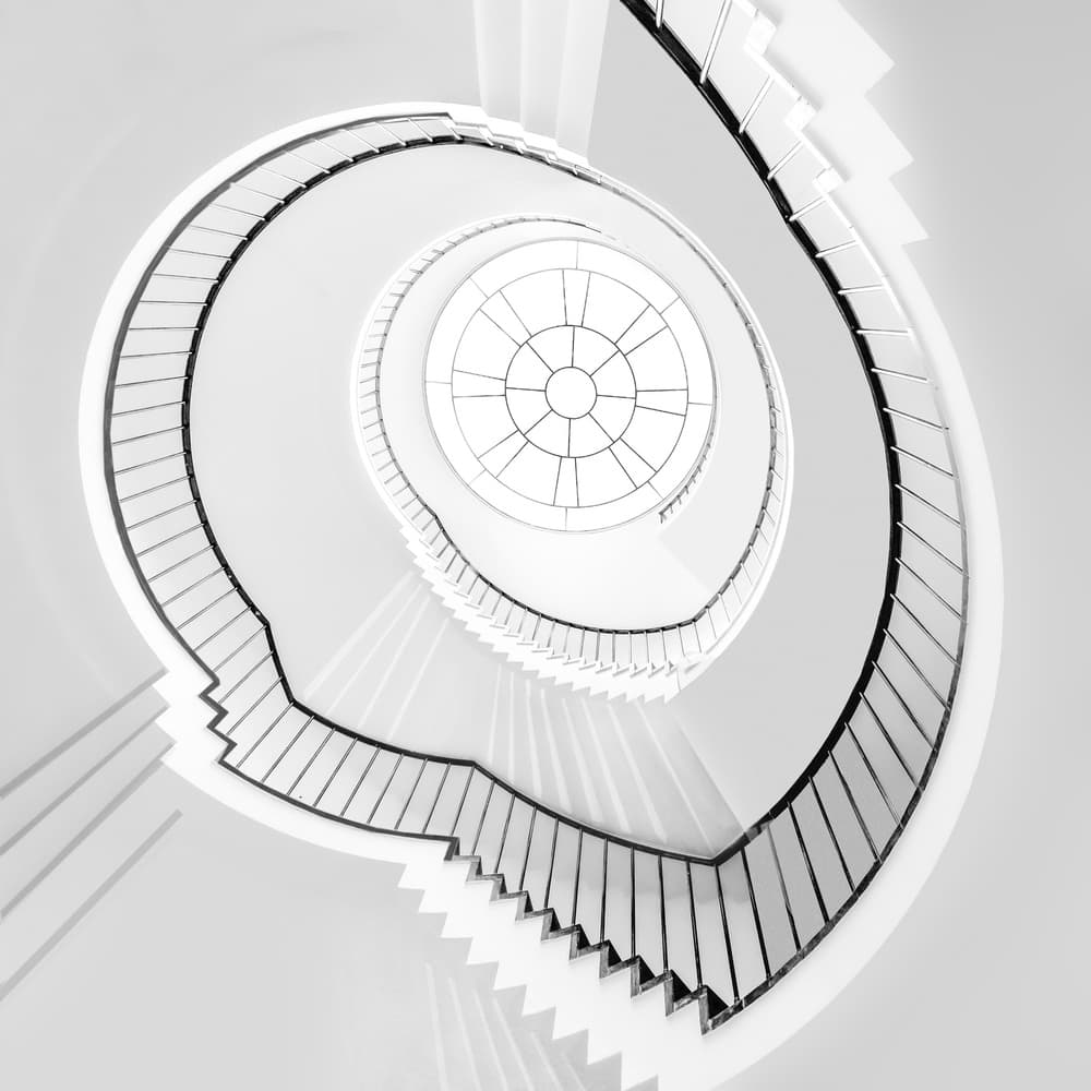 Winding Staircase Design by Anita Martin AnnaPileaFotografie — canvas wall art