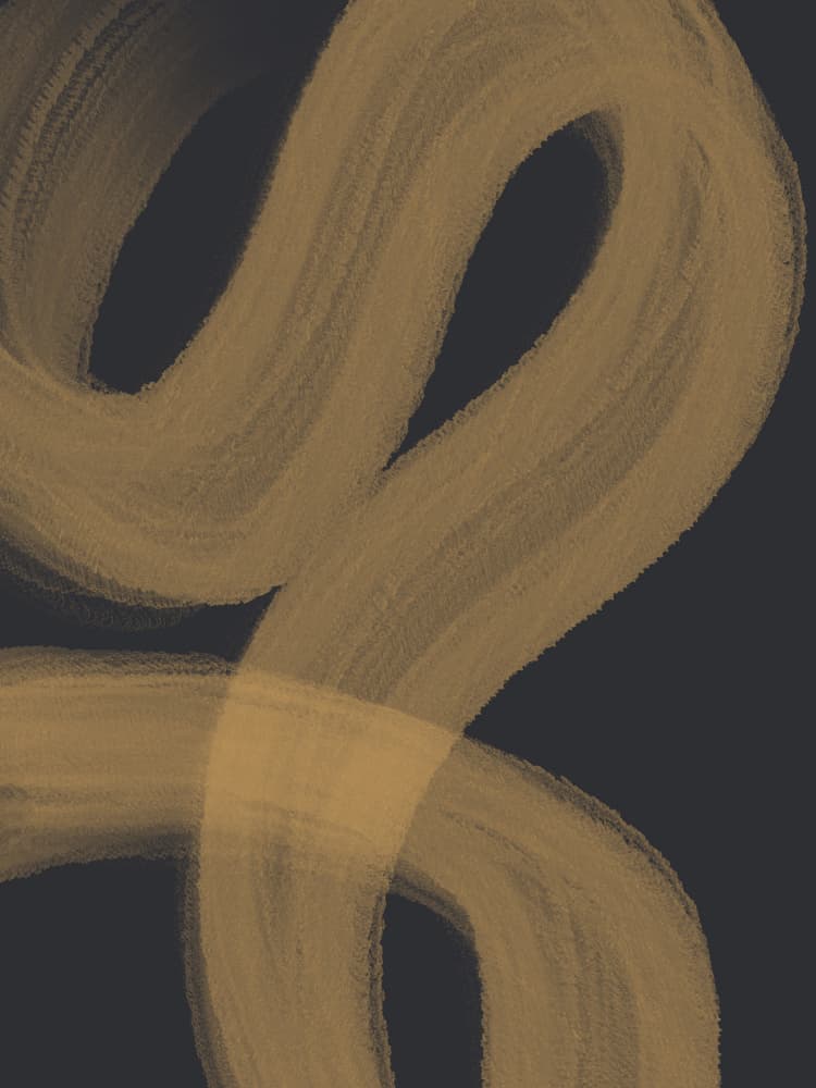 Golden Abstract Flow by Studio Palette — canvas wall art
