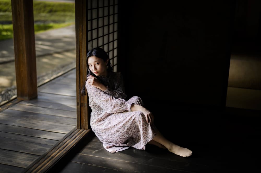 Elegant Japanese Woman Light by Yoshihisa Nemoto — canvas wall art