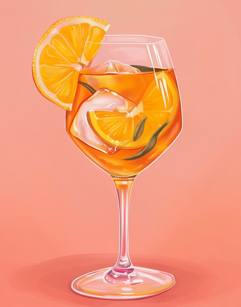 Orange Summer Spritz by Jolly and Dash — canvas wall art