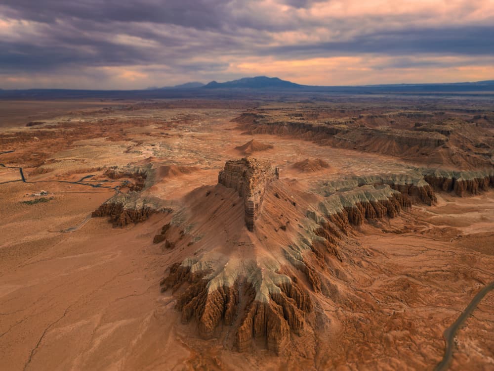 Sunrise Badlands Vista by MIN LI — canvas wall art