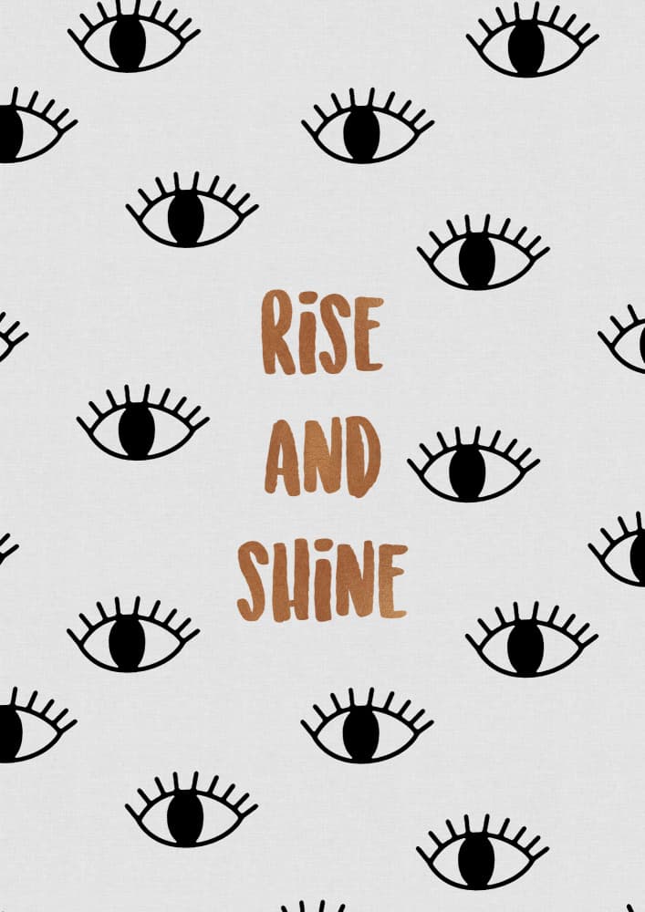 Rise And Shine Eyes by Orara Studio — canvas wall art