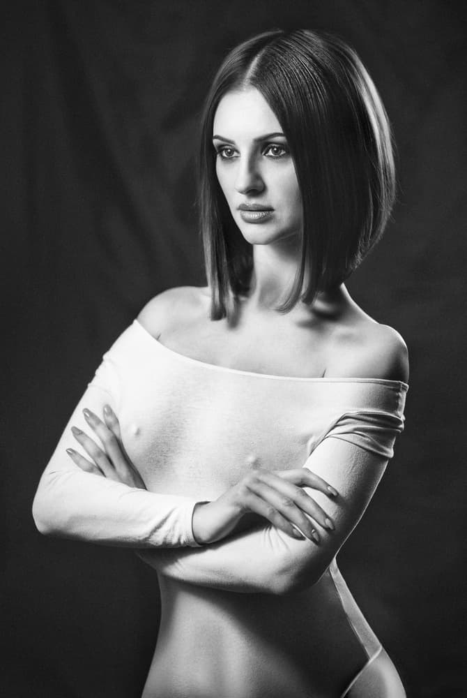 Confident Woman Portrait by Аntonik — canvas wall art