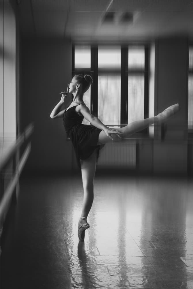 Graceful Ballerina Studio by Normunds Kaprano — canvas wall art