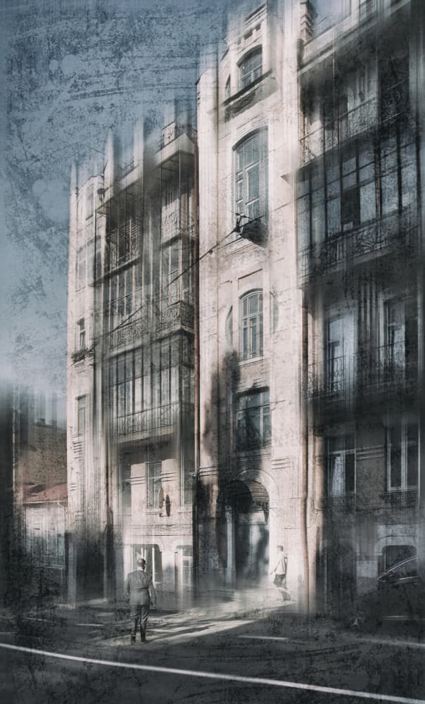 Gritty City Street by Alexander Kiyashko — canvas wall art
