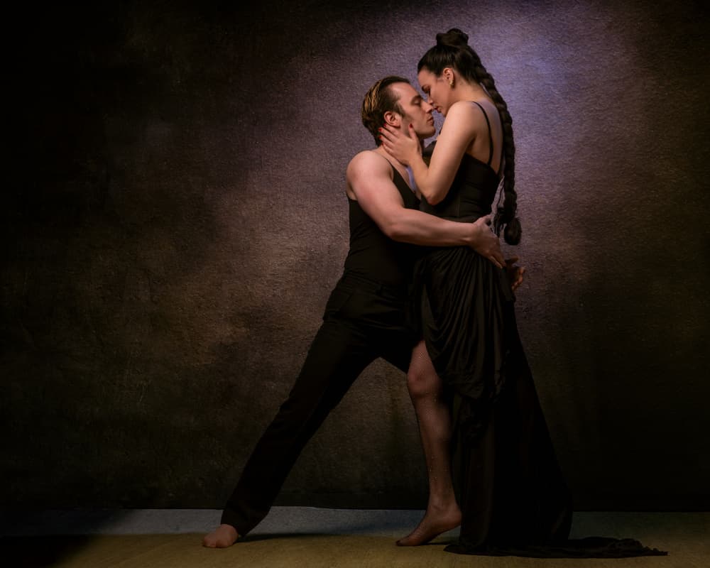Passionate Dance Embrace by Ineke Mighorst — canvas wall art