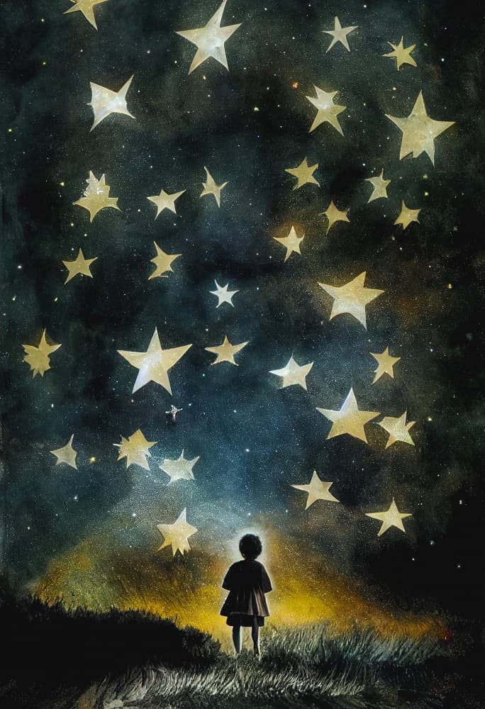 Starry Dreams by Treechild — canvas wall art