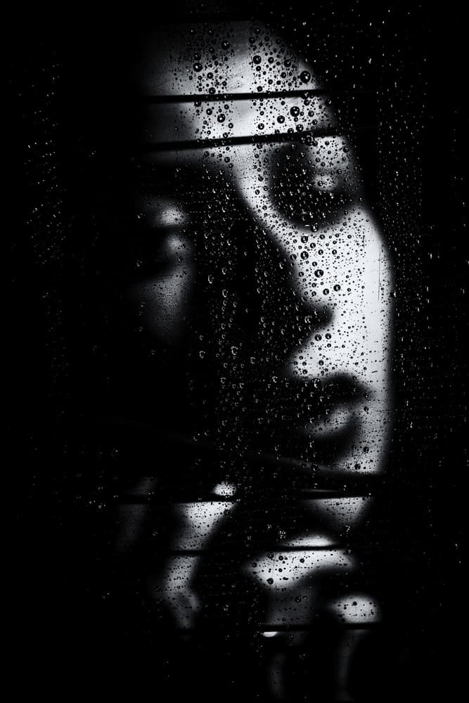 Emotional Rainy Silhouette by Amnon Eichelberg — canvas wall art