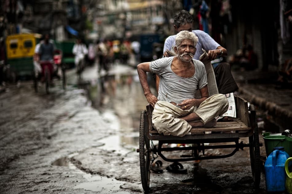 Indian Street Life by Prateek Dubey — canvas wall art