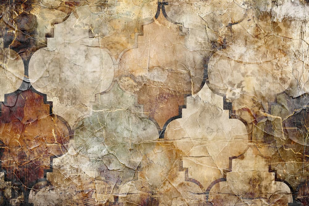 Distressed Moroccan Pattern by Rafal Kulik — canvas wall art