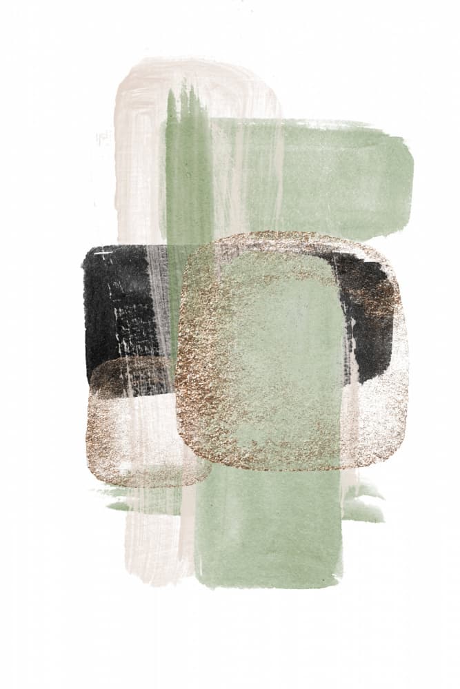 Elegant Sage Shimmer by Sally Ann Moss — canvas wall art