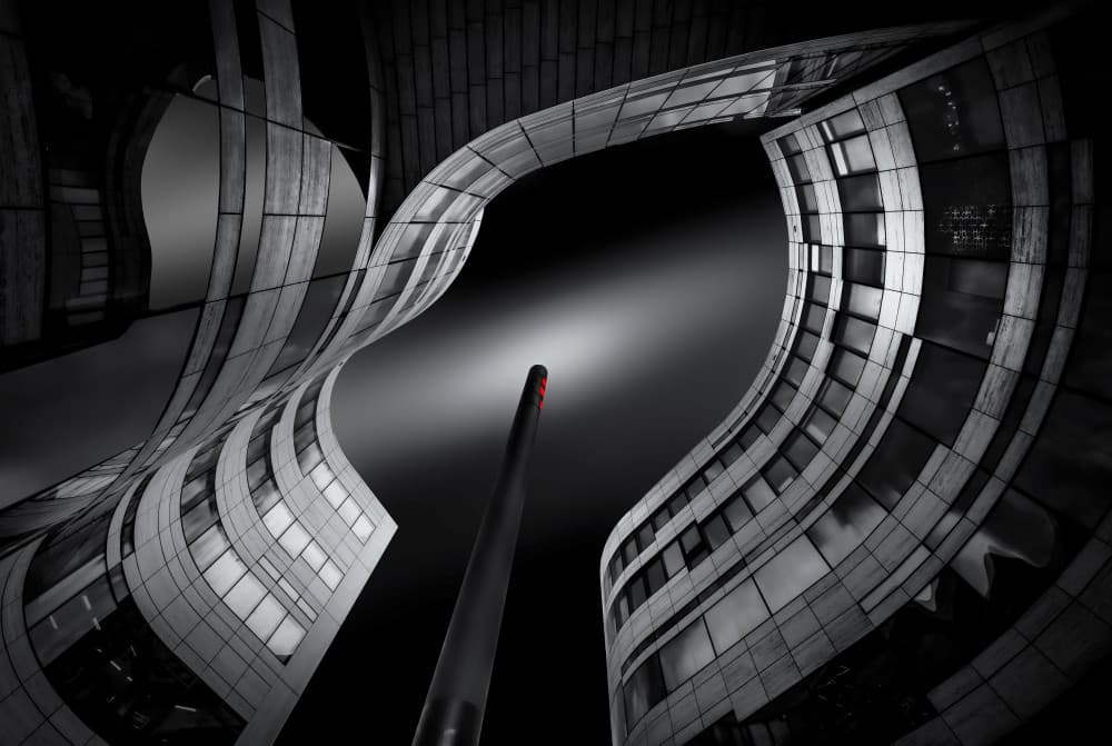 Curved City Architecture by Roland M Schwerdtfeger — canvas wall art