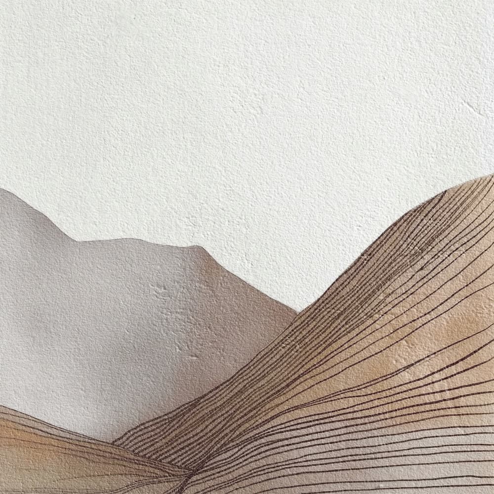 Abstract Mountain Lines by Alma — canvas wall art