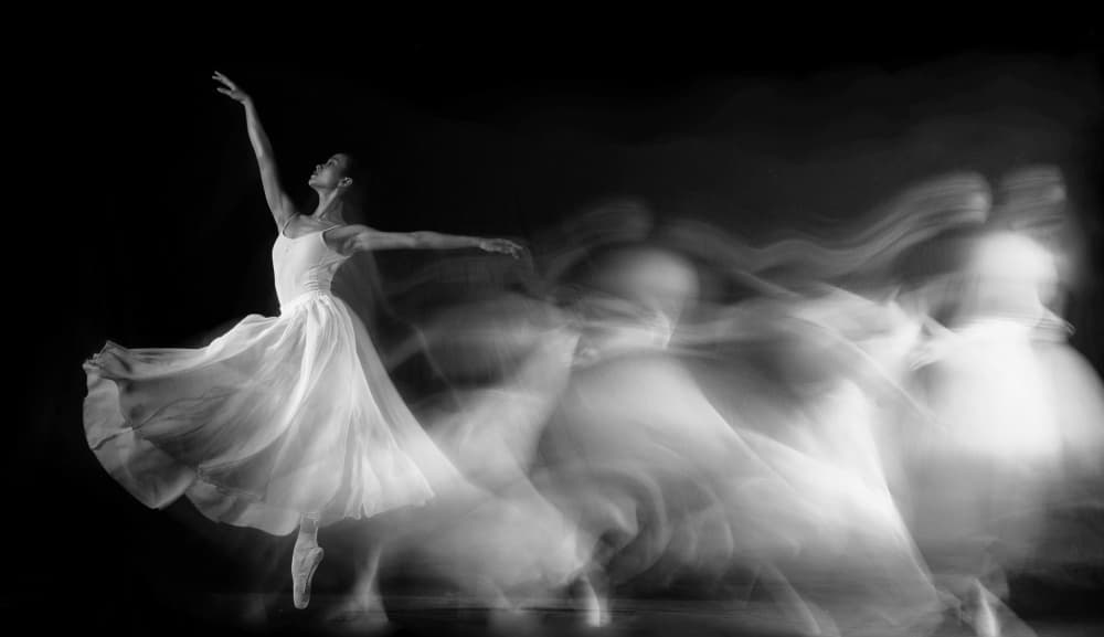 Elegant Ballerina Motion by Tran Van Truong — canvas wall art