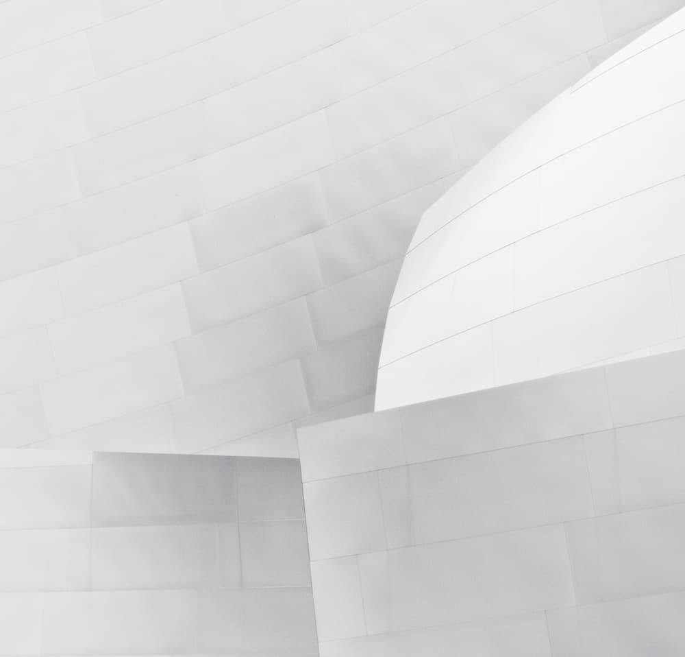 Curved White Architecture by David Rothstein — canvas wall art