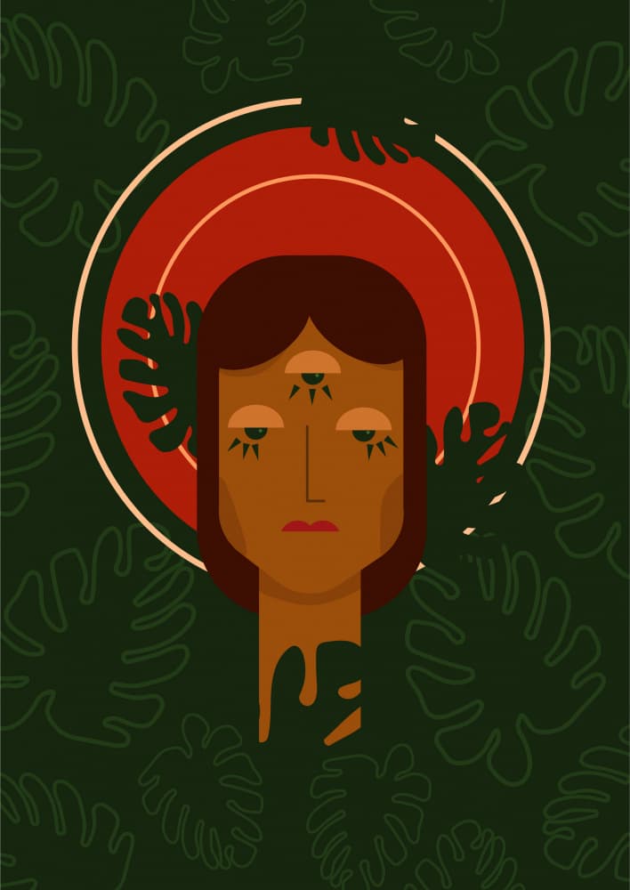 Monstera by Christina Misuro — canvas wall art