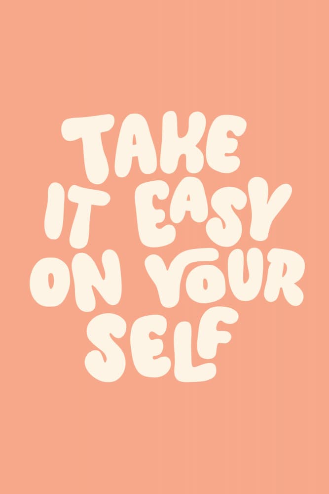 Easy On Yourself Quote by Brett Wilson — canvas wall art