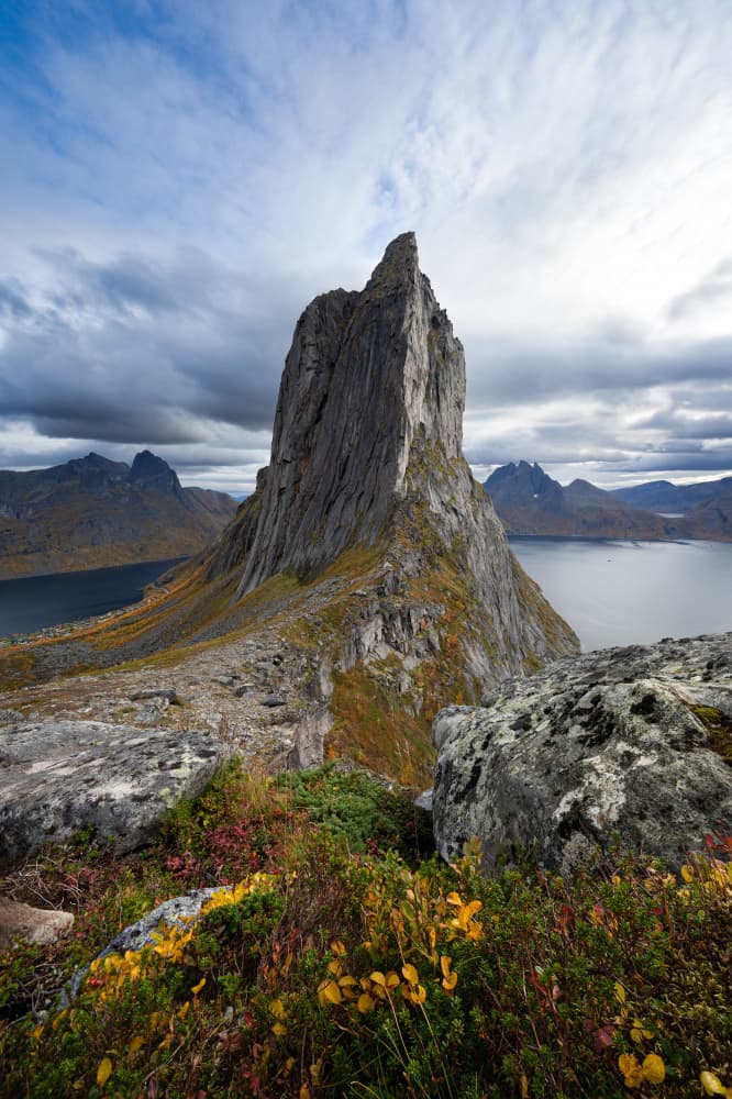 Majestic Fjord Peak by Jean Vandijck — canvas wall art