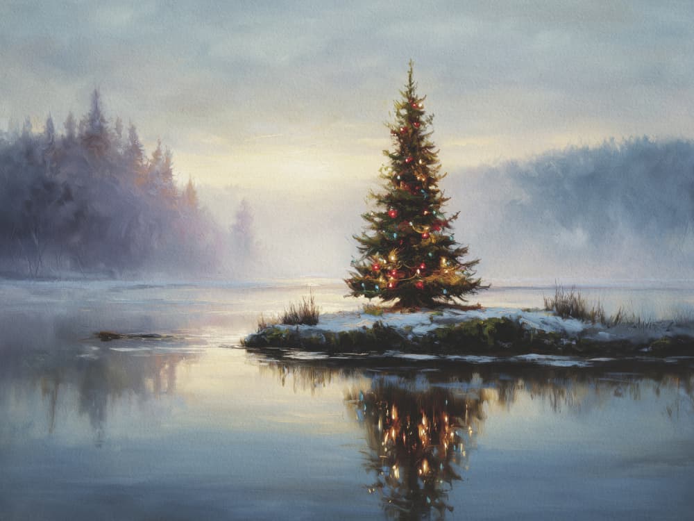 Peaceful Christmas Island by Andreas Magnusson — canvas wall art