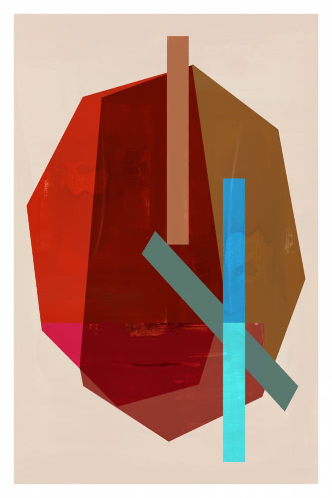 Abstract Color Blocks by cartissi — canvas wall art