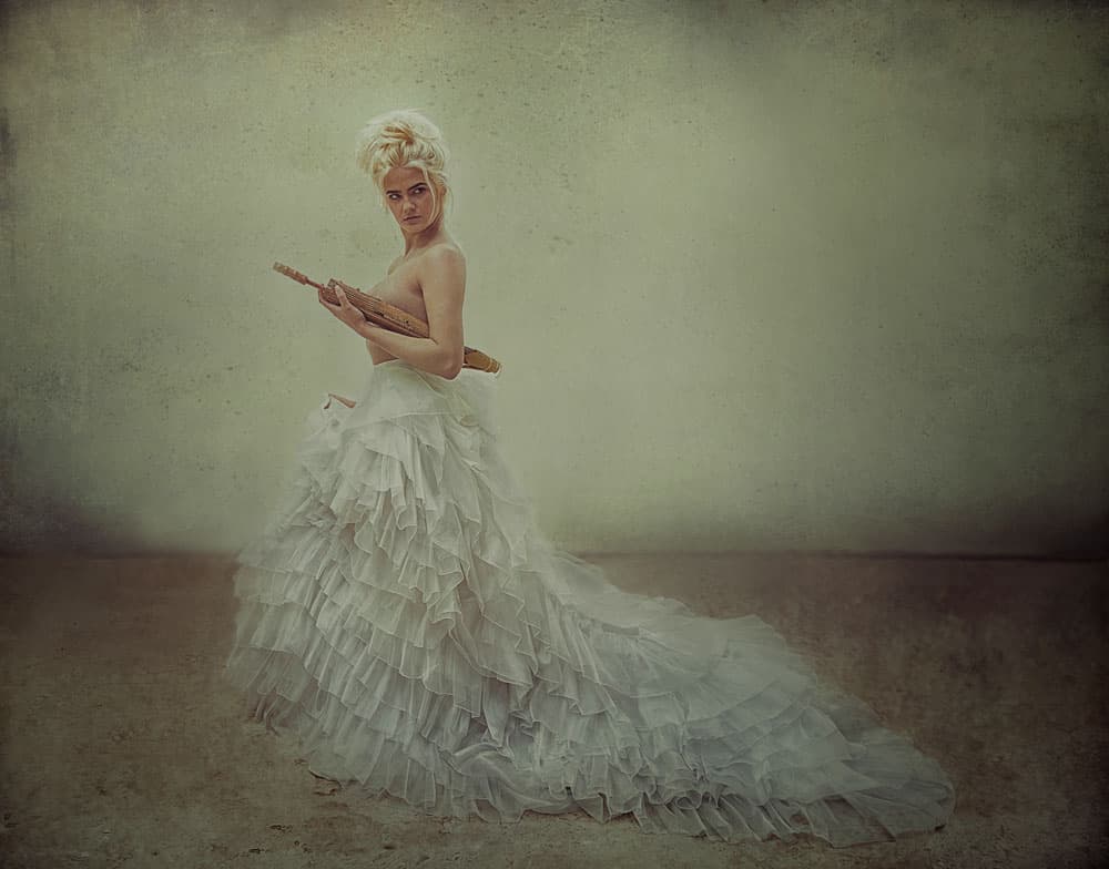 Ethereal Woman With Branch by kenp — canvas wall art