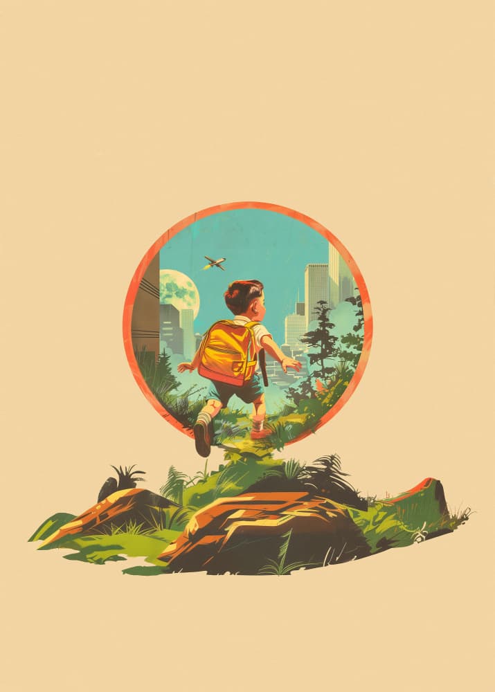 Little Explorer's Journey by Pictufy Studio IV — canvas wall art
