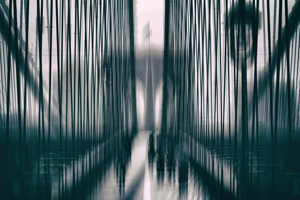 Ethereal Urban Passage by Hans-Wolfgang Hawerkamp — canvas wall art