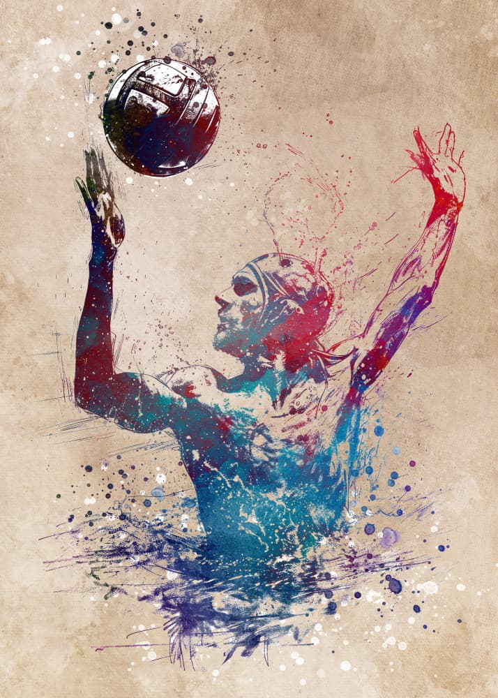 Water Polo Power by Justyna Jaszke — canvas wall art