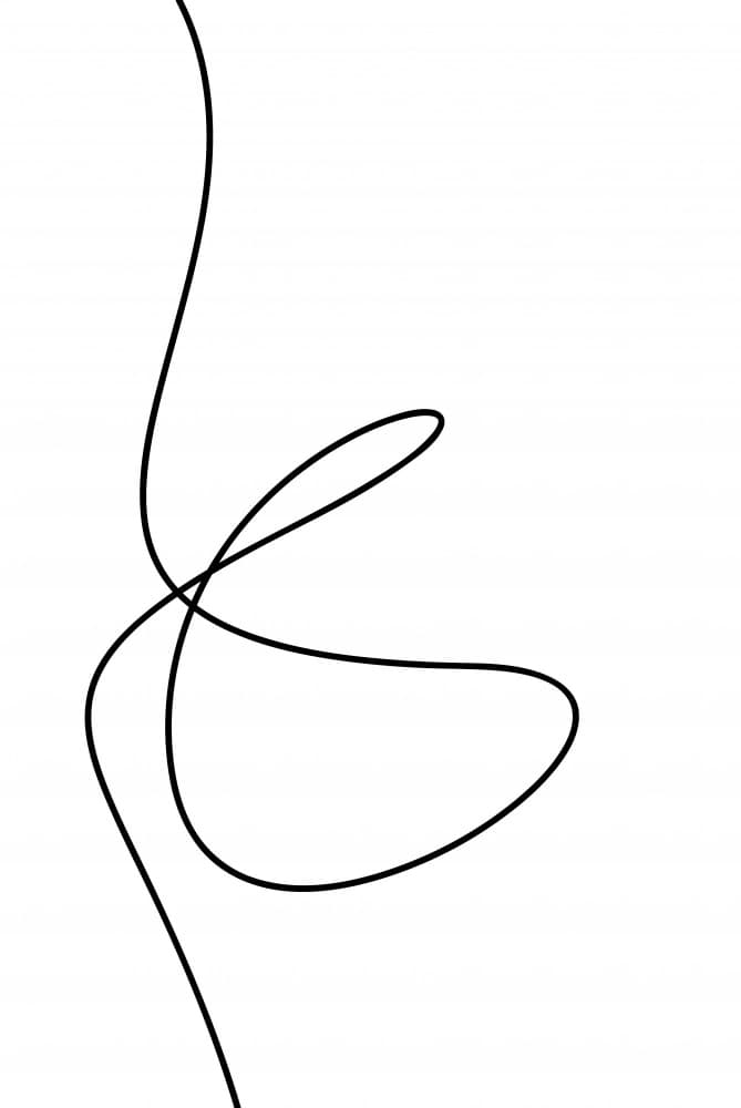 Graceful Single Line by Oju Design — canvas wall art