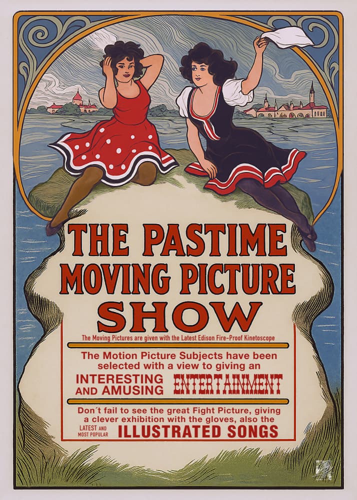 Vintage Movie Pastime by Osvaldo Russo — canvas wall art