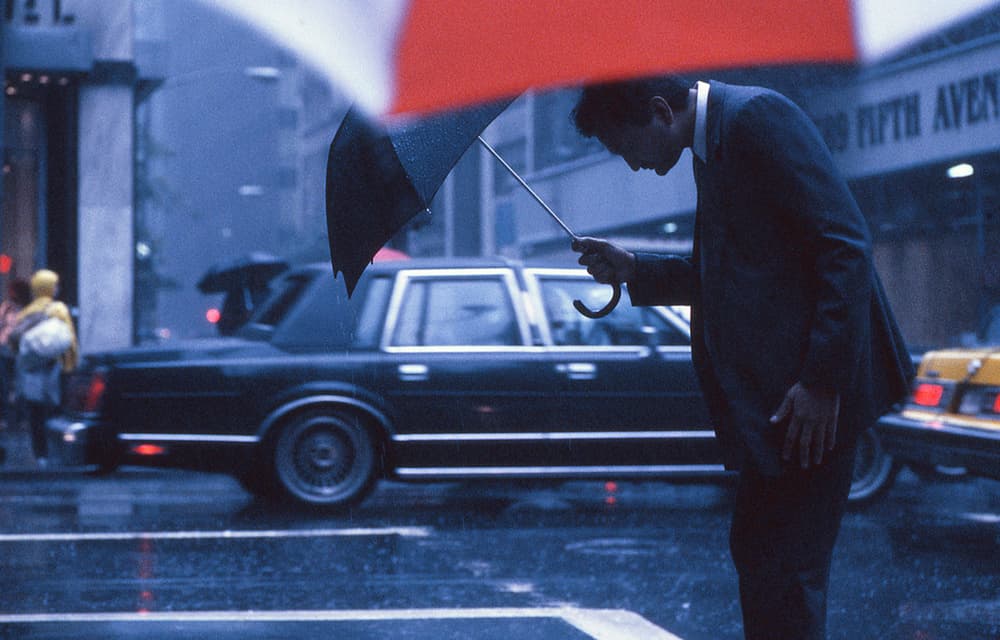 Man in the Rain by Dieter Matthes — canvas wall art