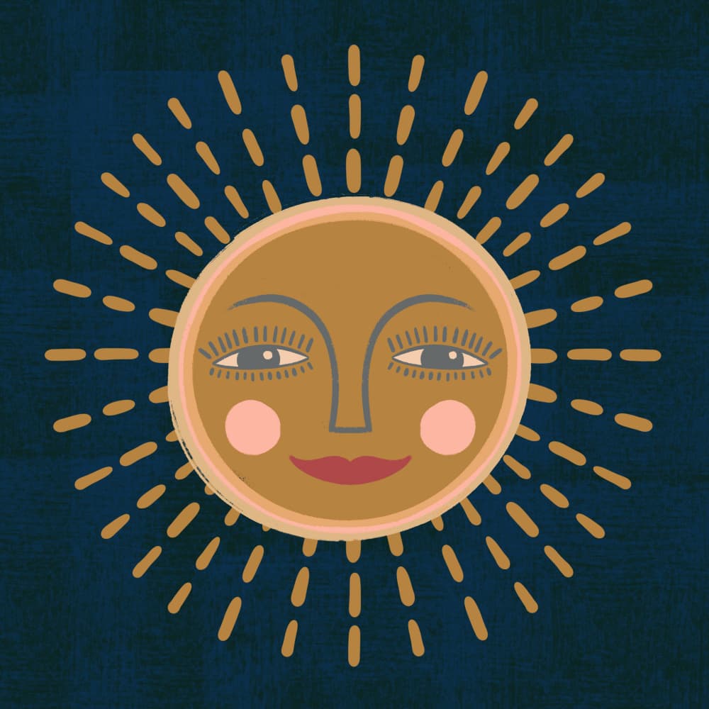 Dash Sun by Carrie Cantwell — canvas wall art